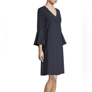 Lafayette 148 New York Holly Bell Sleeve Mini Shift Dress
